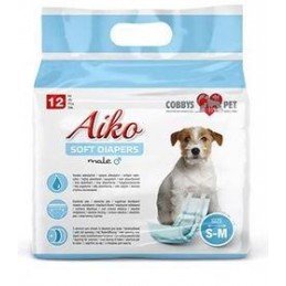 Plenky pro psy Aiko Soft Diapers S-M/30-46cm 12ks