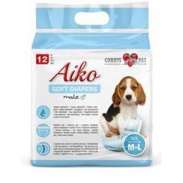 Plenky pro psy Aiko Soft Diapers M-L/46-60cm 12ks