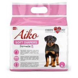 Plenky pro feny Aiko Soft Diapers XL/40x58cm 12ks