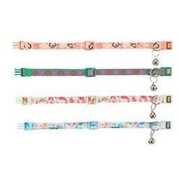 Obojek kočka nylon Flower Power 19-31cm/10mm mix TR