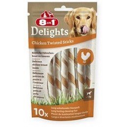 Pochoutka 8in1 Delights Chicken Twisted Sticks 10ks