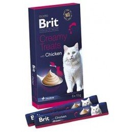 Brit Premium Cat by Nature Creamy Treats Chicken 6x15g
