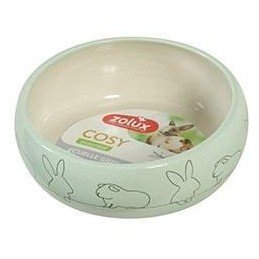 Miska keramická COSY hlodavec 250ml zelená Zolux