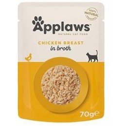 Applaws Cat kapsa Adult Broth kuřecí prsa 70g