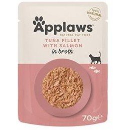 Applaws Cat kapsa Adult Broth tuňák s lososem 70g