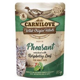 Carnilove Cat Pouch Pheasant & Raspberry Leaves 85g