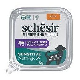 Schesir Dog vanička Monoprot.Senior Divočák paté 150g