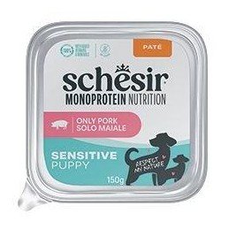 Schesir Dog vanička Monoprotein Puppy Šunka paté 150g