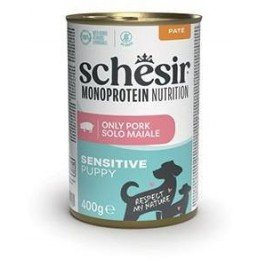 Schesir Dog konz.Monoprotein Puppy Šunka paté 400g