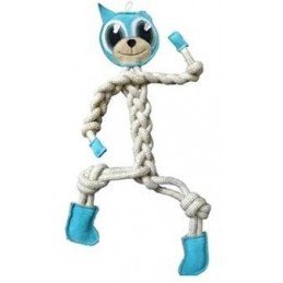 Hračka pes animALL Cat kůže+lano Mr.Roper 47cm