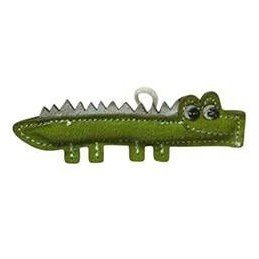 Hračka pes animALL Krokodýl pro štěňata, kůže 14x13cm