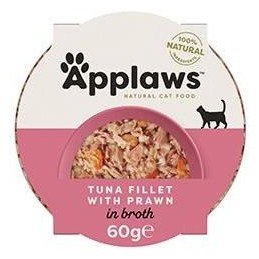Applaws Cat miska Adult Broth tuňák s krevetami 60g