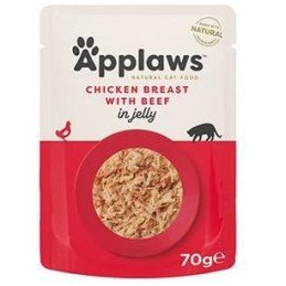Applaws Cat kapsa Adult Jelly kuřecí prsa s hovězím70g