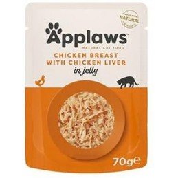 Applaws Cat kapsa Adult Jelly kuřecí prsa s játry 70g