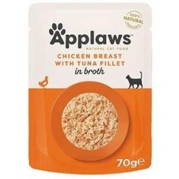 Applaws Cat kapsa Adult Broth kuřecí prsa s tuňákem70g