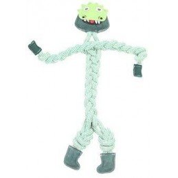 Hračka pes animALL Krokodýl kůže+lano Mr.Roper 78cm