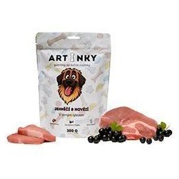 Pochoutka Artinky Jehněčí&Hovězí s černým rybízem 300g