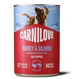 Carnilove Dog Can Paté Turkey&Salmon Puppies 400g