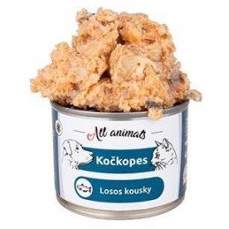All Animals kočkopes Losos kousky 200g