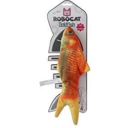 Hračka kočka Robocat Fish zlatá rybka madnip, USB 30cm