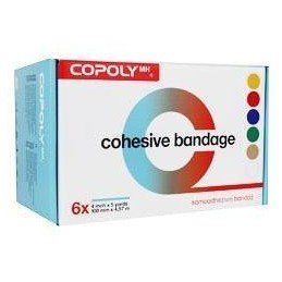 Obinadlo elast. CoPoly 10cm x 4,5m MIX  6ks