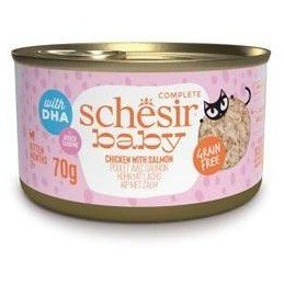 Schesir Cat konz. Kitten Wholefood kuře/losos 70g
