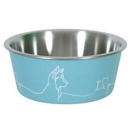 Miska nerez pes LOVE DOG 1,7l modrá Zolux