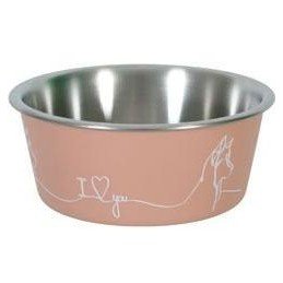 Miska nerez pes LOVE DOG 1,7l růžová Zolux