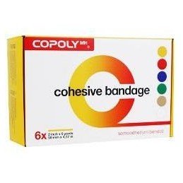 Obinadlo elast. CoPoly 5cm x 4,5m MIX NEON 6ks