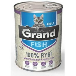 GRAND konz. deluxe kočka  rybí 400g