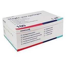 Stříkačka inj CVET 1ml 2-dílná Luer 100ks