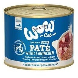 WOW Cat konzerva Senior Paté zvěřina s králíkem 200g