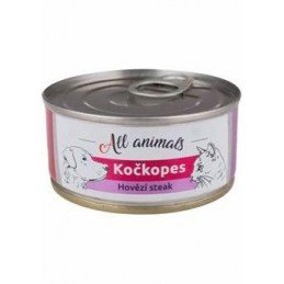 All Animals kočkopes steak z hovězí svaloviny 100g