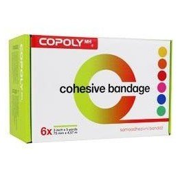 Obinadlo elast. CoPoly 7,5cm x 4,5m MIX NEON 6ks