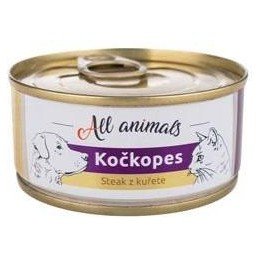 All Animals kočkopes steak z kuřete 100g