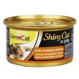 Gimpet kočka konz. ShinyCat tuňák+kreveta+maltoza 70g