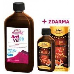 VITAR Veterinae ArtiVit Sirup 500ml+losos.olej 200ml
