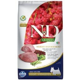 N&D Quinoa DOG Weight Mnmgnt Lamb &Broccoli Mini 2,5kg