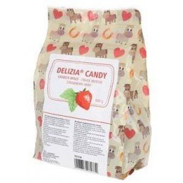 Pochoutka pro koně DELIZIA Candy, jahoda-máta 600g