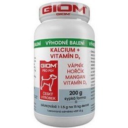 Giom S pes Kalcium+D3 200g plv