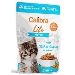 Calibra Cat Life kapsa Kitten Salmon in gravy 85g