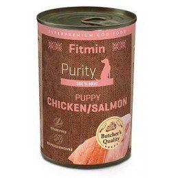 Fitmin dog Purity tin konz PUPPY salm&chicken 400g