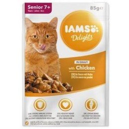 Iams Cat Senior Kuře v omáčce kapsa 85g